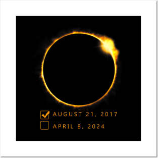 Total Solar Eclipse 2024 Posters and Art